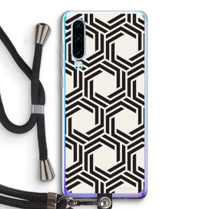Geometrisch patroon: Huawei P30 Transparant Hoesje met koord