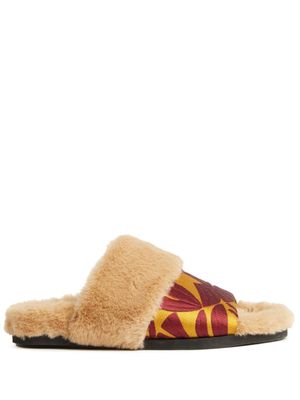 La DoubleJ Claquettes Winter en jacquard - Tons neutres