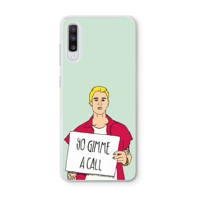 Gimme a call: Samsung Galaxy A70 Transparant Hoesje