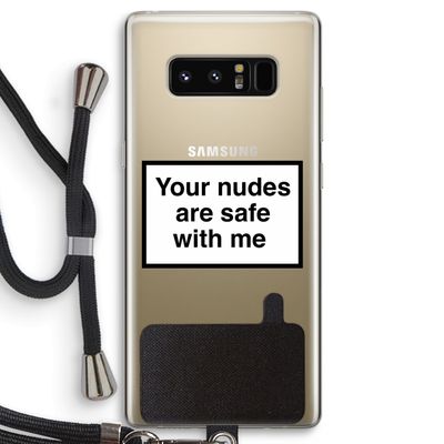 Safe with me: Samsung Galaxy Note 8 Transparant Hoesje met koord