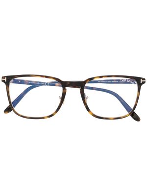 TOM FORD Eyewear lunettes de vue à monture ronde - Tons neutres