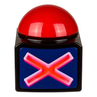 Buzzer drukknop - 13 x 11 cm - spel knop - buzzer / tv show knop Buzzer drukknop - 13 x 11 cm - spel knop - buzzer / tv show knop