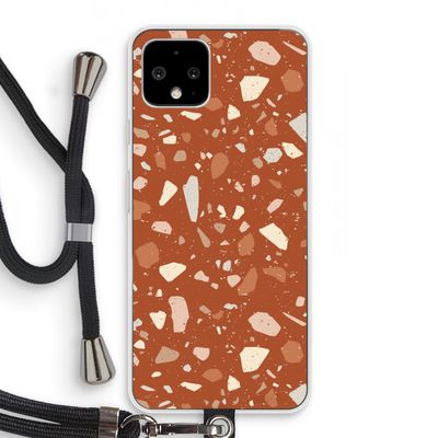 Terrazzo N°22: Pixel 4 Transparant Hoesje met koord