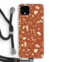 Terrazzo N°22: Pixel 4 Transparant Hoesje met koord