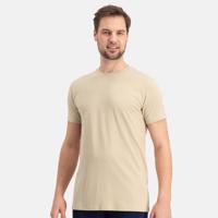 2-pak t-shirt ronde hals - Ruben - Bamboe heren ondershirt korte mouw - Wit - Zwart - Donkerblauw - Huidskleur - Witte t shirts hren