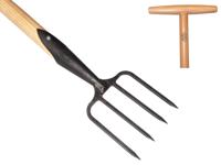 De Wit Grasmat herstelvork 4 tands essen steel 90cm dewit