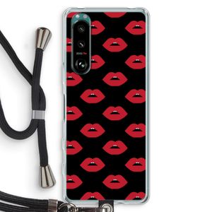Lips: Sony Xperia 5 III Transparant Hoesje met koord