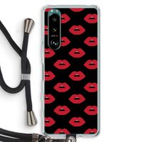 Lips: Sony Xperia 5 III Transparant Hoesje met koord