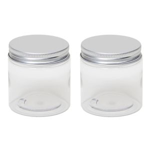 14x stuks kunststof mini weckpot/inmaakpot 100 ml met schroefdeksel