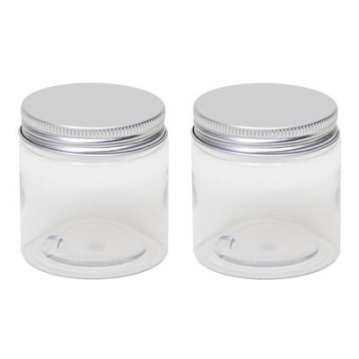 14x stuks kunststof mini weckpot/inmaakpot 100 ml met schroefdeksel