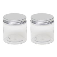 14x stuks kunststof mini weckpot/inmaakpot 100 ml met schroefdeksel - thumbnail