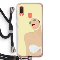 Summer: Samsung Galaxy A20e Transparant Hoesje met koord