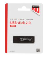 Usb stick 2.0 quantore usb-a 32gb zwart | 400 stuks