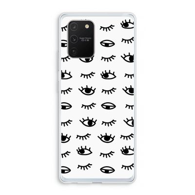 Eye pattern #2: Samsung Galaxy S10 Lite Transparant Hoesje