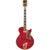 D&apos;Angelico Excel SS Soho Dark Cherry Burst semi-akoestische gitaar met gigbag