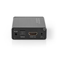 HDMI Audio Extractor | Digital and Stereo - 1x HDMI Input | 1x HDMI Output + TosLink + 3.5 - thumbnail