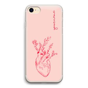 Blooming Heart: iPhone 7 Transparant Hoesje