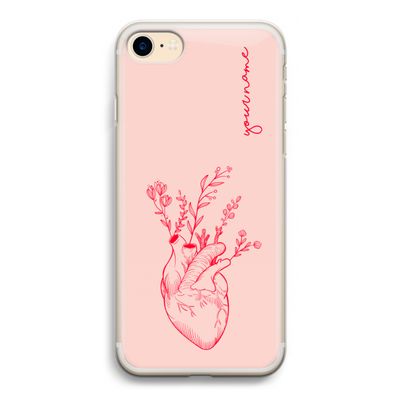 Blooming Heart: iPhone 7 Transparant Hoesje