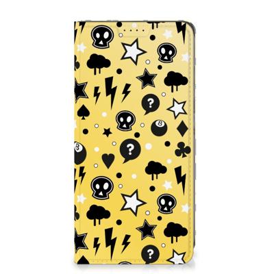 Mobiel BookCase Samsung Galaxy A05s Punk Geel Mobiel BookCase Samsung Galaxy A05s Punk Geel