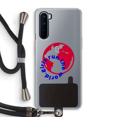 Run The World: OnePlus Nord Transparant Hoesje met koord