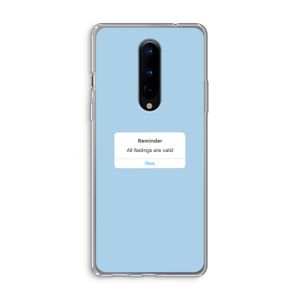 Reminder: OnePlus 8 Transparant Hoesje