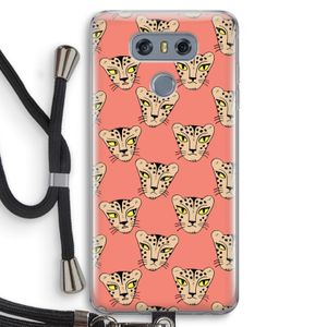 Tijger: LG G6 Transparant Hoesje met koord