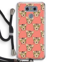 Tijger: LG G6 Transparant Hoesje met koord