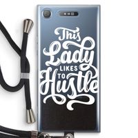 Hustle Lady: Sony Xperia XZ1 Transparant Hoesje met koord