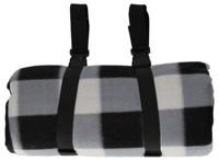 Norlander Picknickkleed - Met fietsdrager - Geruit - 120 x 135 cm - Grijs