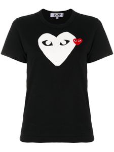 Comme Des Garçons Play t-shirt à logo imprimé - Noir