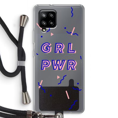 GRL PWR: Samsung Galaxy A42 5G Transparant Hoesje met koord