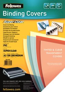 Fellowes 53764 binding cover A3 PVC Transparant 100 stuk(s)