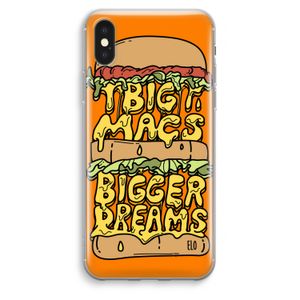 Big Macs Bigger Dreams: iPhone XS Max Transparant Hoesje