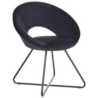 Beliani - RACHEL - Fauteuil - Zwart - Fluweel