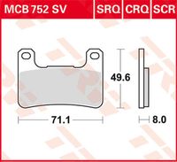 TRW Remblokken, en remschoenen voor de moto, MCB752SCR Sinter carbon - thumbnail