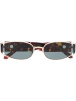 Linda Farrow lunettes de soleil Shelby LFL 1157 C2 - Marron - thumbnail