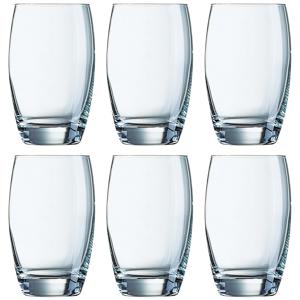 Waterglazen Salto - 6x st - 350 ml - glas - sapglazen - glazen - drinkglazen