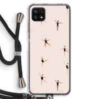 Dancing #1: Samsung Galaxy A22 5G Transparant Hoesje met koord Dancing #1: Samsung Galaxy A22 5G Transparant Hoesje met koord