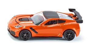 Siku Chevrolet Corvette ZR1 staal 8,1 cm oranje/zwart (1534)