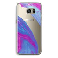 Zweverige regenboog: Samsung Galaxy S7 Edge Transparant Hoesje - thumbnail