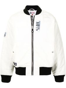 AAPE BY *A BATHING APE® veste bomber à design matelassé - Blanc