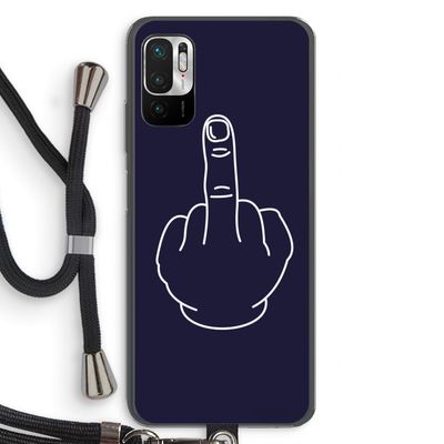 F**k U: Xiaomi Redmi Note 10 5G Transparant Hoesje met koord