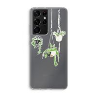 Hang In There: Samsung Galaxy S21 Ultra Transparant Hoesje