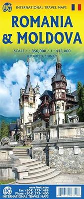 Wegenkaart - landkaart Roemenië & Moldavië | ITMB