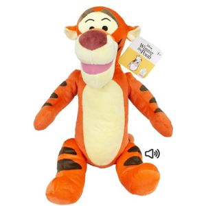 Disney pluche knuffel Tijgetje tijger uit Winnie de Pooh - stof - 30 cm - Bekende figuren   -