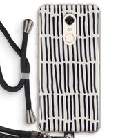 Moroccan stripes: Xiaomi Redmi 5 Transparant Hoesje met koord