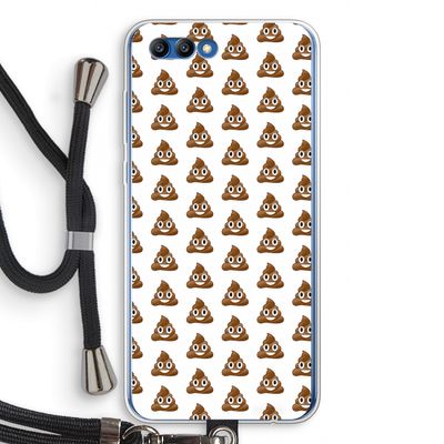 Poop emoji: Honor 10 Transparant Hoesje met koord