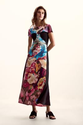 Gebreide jurk bloemen M. C. Lacroix - BLUE - M Gebreide jurk bloemen M. C. Lacroix - BLUE - M