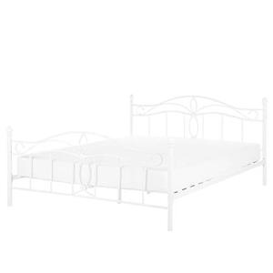 Beliani - ANTLIA - Tweepersoonsbed - Wit - 160 x 200 cm - Metaal