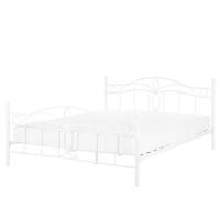 Beliani - ANTLIA - Tweepersoonsbed - Wit - 160 x 200 cm - Metaal